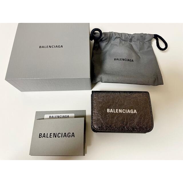 BALENCIAGA バレンシアガ 三つ折財布 ミニウォレットカーフレザー付属品