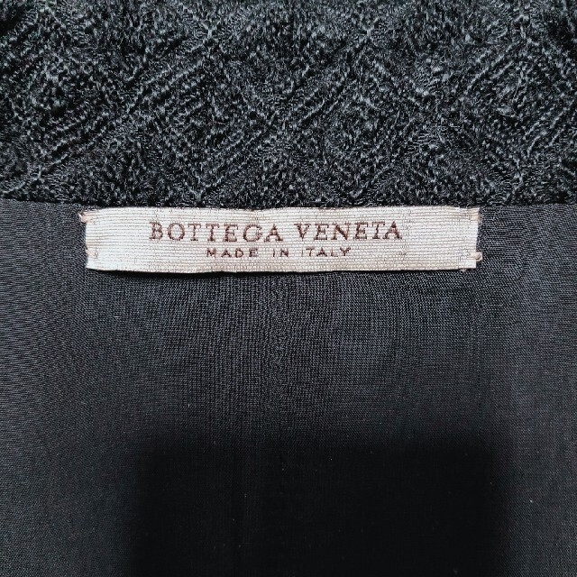 Bottega Veneta(ボッテガヴェネタ)のボッテガヴェネタ　ブラック　黒　ロングコート レディースのジャケット/アウター(ロングコート)の商品写真