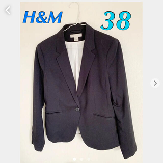 エイチアンドエム(H&M)の【H&M】スーツ ジャケット ネイビー紺　サイズ38(スーツ)