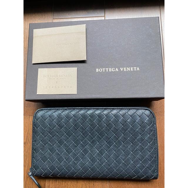 店舗良い Bottega イントレチャート ラウンドファスナー 長財布