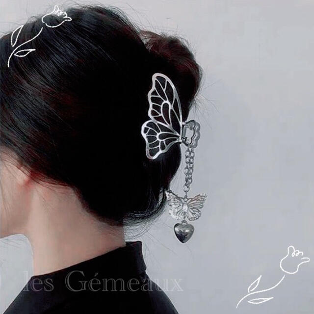 ❤️人気商品❤️蝶々 ヘアクリップ ヘアアクセサリー ゴールド バタフライ