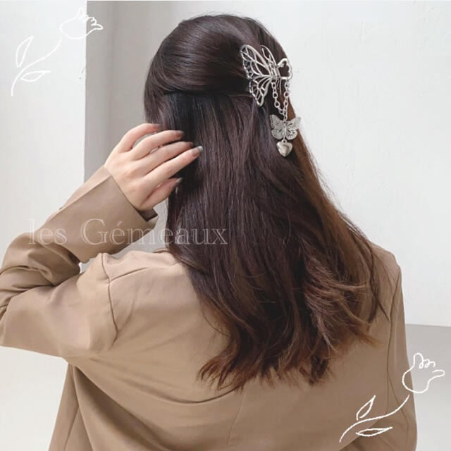 ❤️人気商品❤️蝶々 ヘアクリップ ヘアアクセサリー ゴールド バタフライ