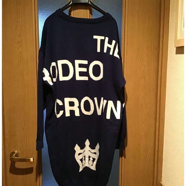 RODEO CROWNS(ロデオクラウンズ)のみーちゃん様専用　良品　RODEO CROWNS バックロゴ　ニットチュニック　 レディースのトップス(ニット/セーター)の商品写真