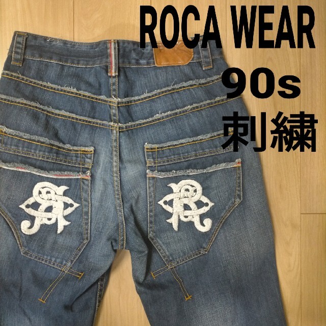 Rocawear - 希少 レア 90s ロゴ刺繍 ロカウェア ビッグシルエット