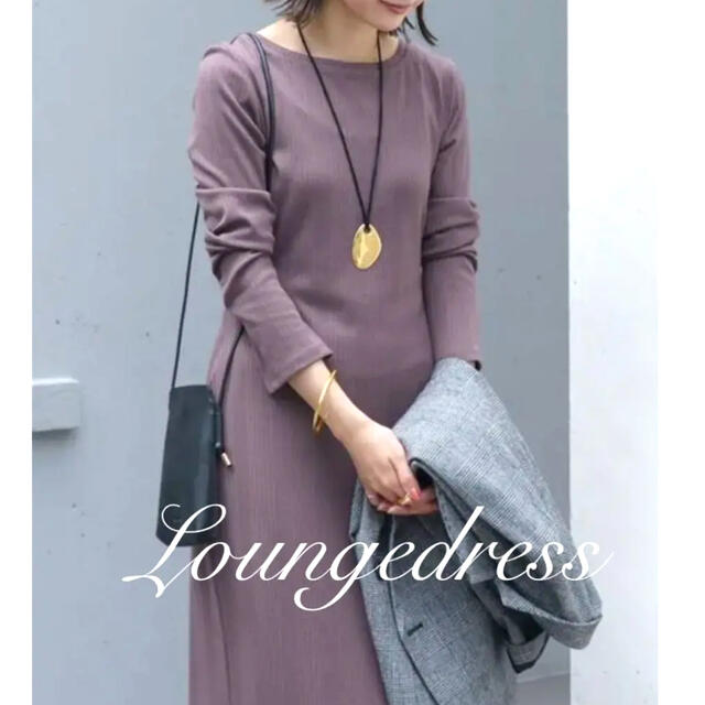 Loungedress 新品 ロング丈ワンピース マキシ丈 長袖 テレコワンピース ロングワンピ マキシの通販 By Ny8 ラウンジドレスならラクマ