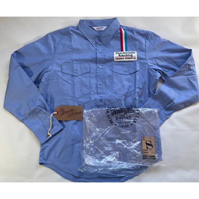 TENDERLOIN(テンダーロイン)の新品　テンダーロイン　レーシング　シャツ　長袖　S 水色　 メンズのトップス(シャツ)の商品写真
