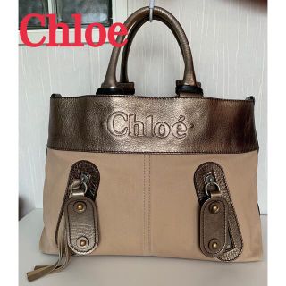 クロエ(Chloe)のChloe クロエキャンバス✖️レザー　ハンド　トートバッグ(トートバッグ)