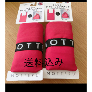 【最安値】MOTTERU　クルリト　デイリーリュックバッグ×2個(エコバッグ)