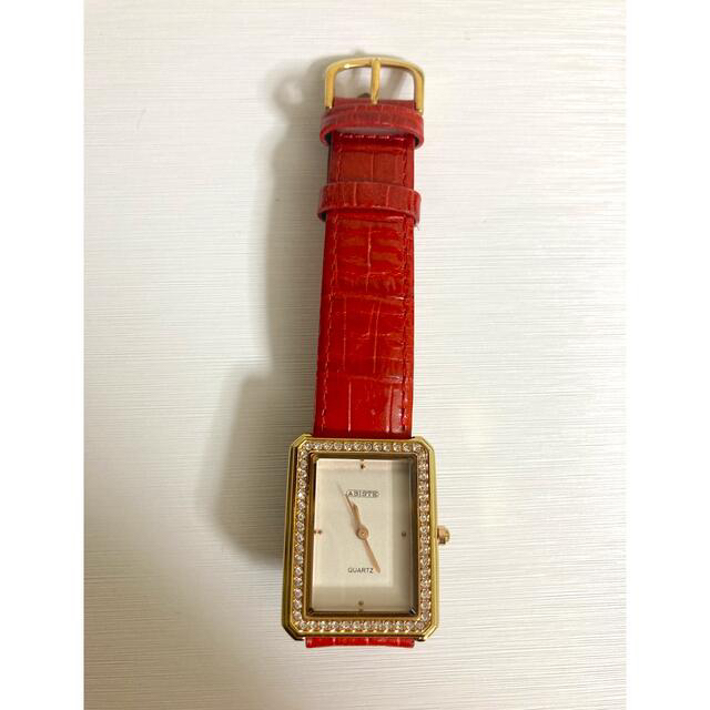 ABISTE(アビステ)のアビステ　腕時計　赤　レッド　ウォッチ レディースのファッション小物(腕時計)の商品写真
