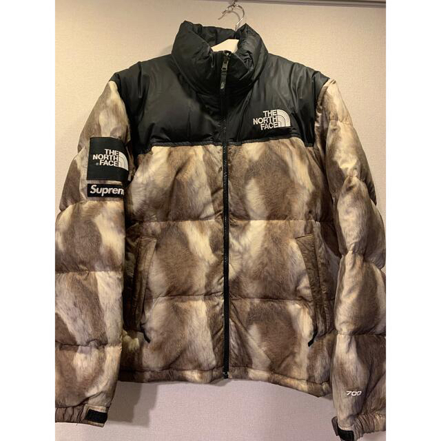 13aw supreme tnf fur print nuptse jacket | フリマアプリ ラクマ