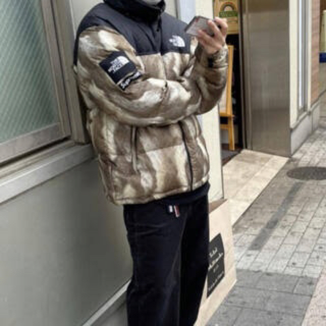 13aw supreme tnf fur print nuptse jacket 13aw supreme tnf fur print nuptse jacket