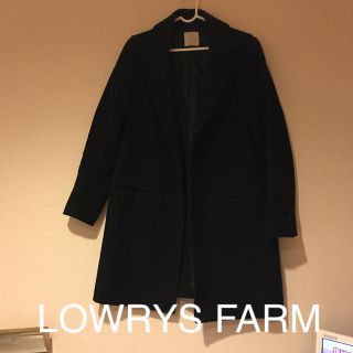 ローリーズファーム(LOWRYS FARM)のLOWRYS FARM 黒 チェスターコート(チェスターコート)