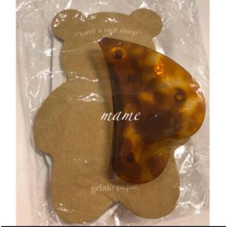 ジェラートピケ(gelato pique)の新品♡ヘアクリップ♡ブラウン☆ジェラートピケ(バレッタ/ヘアクリップ)