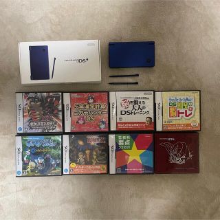 ニンテンドーDS(ニンテンドーDS)の【ジャンク品】ニンテンドーDSi + カセット7つ バラ売り交渉可(家庭用ゲーム機本体)