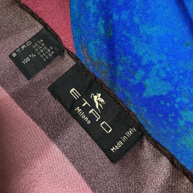 ETROポケットチーフ、シルク