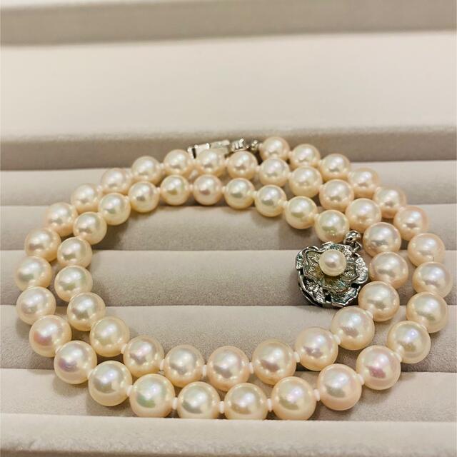 ネックレス 美品 大粒 14mm アコヤ 真珠 パール K18 ネックレス 40cm 箱
