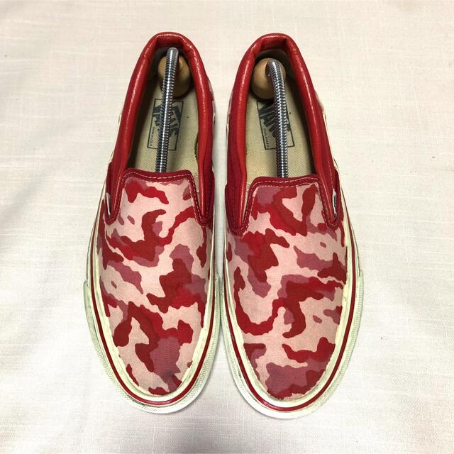 90's VANS USA製  SLIP-ON PINK CAMO 8