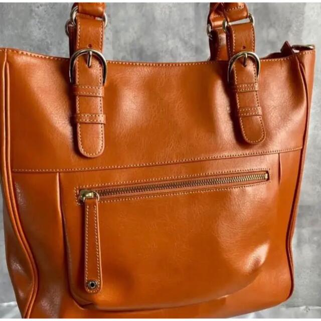 美品】HAMANO 濱野皮革工藝 皇室御用達 2way オレンジ トートバッグ