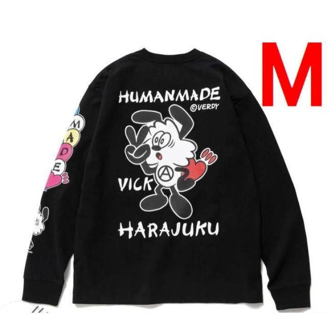 HUMAN MADE Verdy VICK ロングスリーブ Tシャツ ロンT 黒 - www