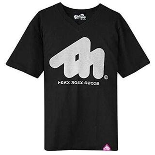 ニンテンドウ(任天堂)の新品 スプラトゥーン Splatoon2 イカブラックV Tシャツ L(Tシャツ/カットソー(半袖/袖なし))