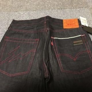 リーバイス(Levi's)の新品Levi's Fenom cropped デニム ピンクラメステッチ W32(デニム/ジーンズ)