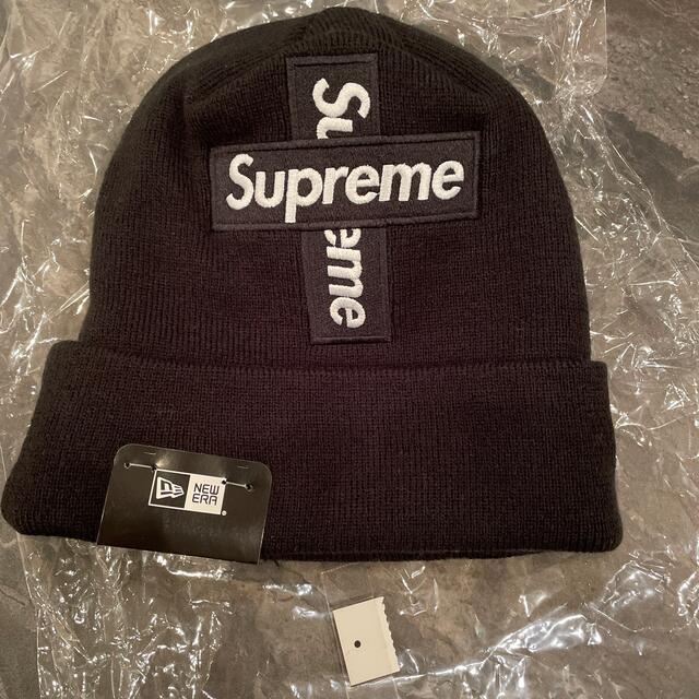 本物 SUPREME New Era Cross Box logo Beanie