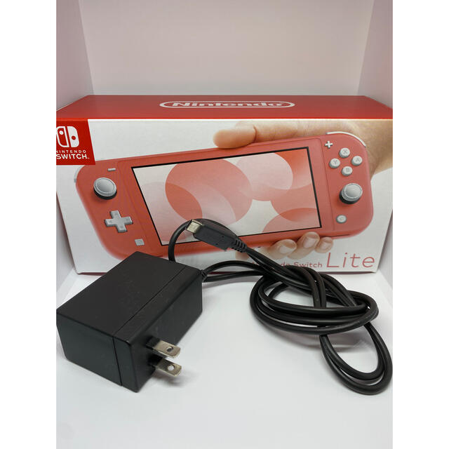 Nintendo Switch LITE コーラル、SDカード、ポーチ 3
