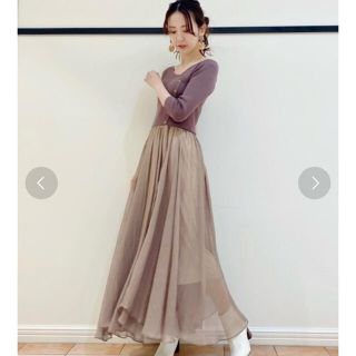 Lily Brown - ニット布帛ドッキングワンピース LILY BROWNの通販 ...