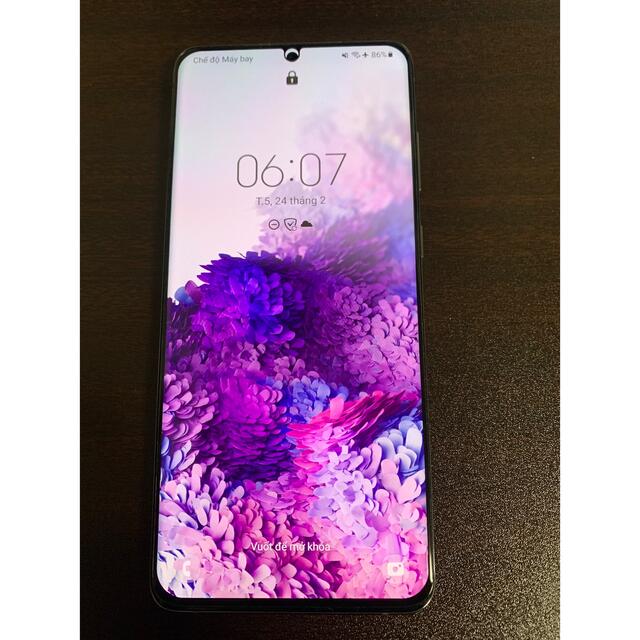 SAMSUNG(サムスン)のSamsung s20+ 5G 128Gb 美品　ジャンク扱い スマホ/家電/カメラのスマートフォン/携帯電話(スマートフォン本体)の商品写真