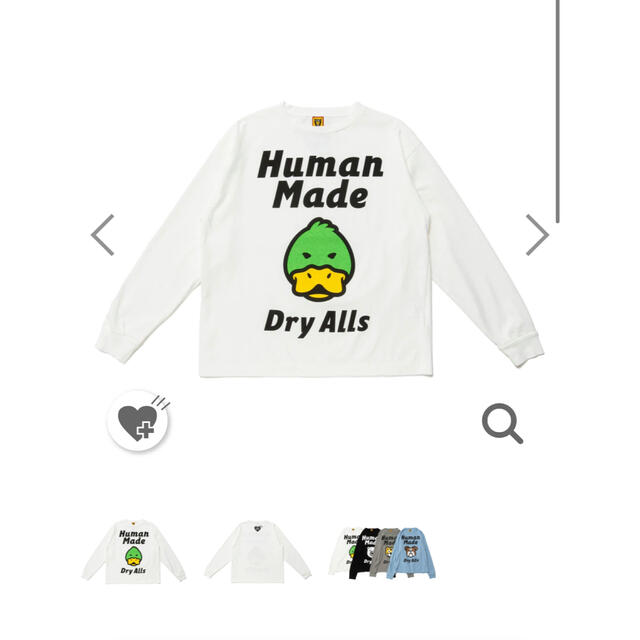 human madeロンT XL ダック