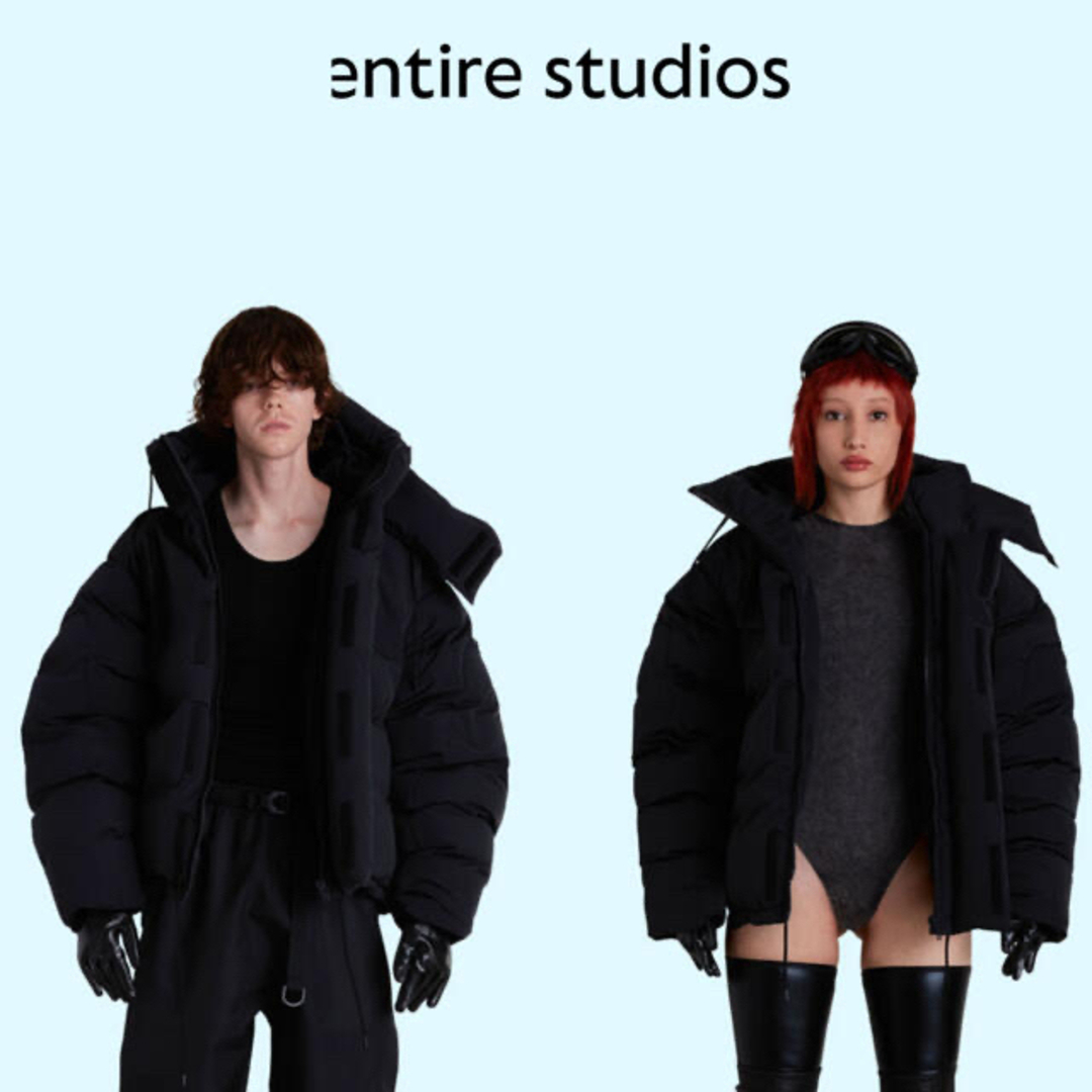 ダウンジャケットentire studios SOA PUFFER JACKET SOOT