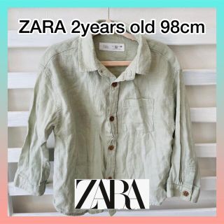 ザラキッズ(ZARA KIDS)の美品！ZARA 春用長袖シャツ 98cm(ブラウス)