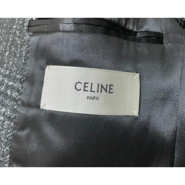 celine(セリーヌ)の19AW セリーヌ Celine ダブルブレスト ツイードチェスターコート 46 メンズのジャケット/アウター(チェスターコート)の商品写真