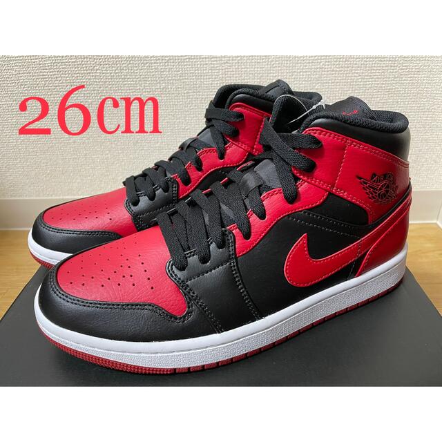 【即日発送】NIKE AIR JORDAN 1 MID BREDメンズ