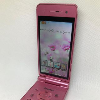 エヌティティドコモ(NTTdocomo)のガラケー　P-01Gピンク(携帯電話本体)