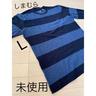 シマムラ(しまむら)のCOTTONFROMUSA が紳士服　L  ボーダーロンT(Tシャツ/カットソー(七分/長袖))