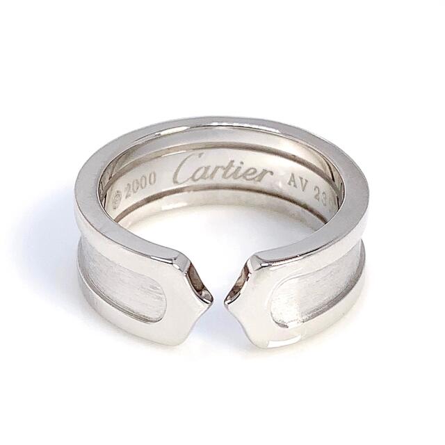 一番人気物 2C リング カルティエ  750 K18WG - Cartier Cartier C2#47 指輪 リング(指輪)