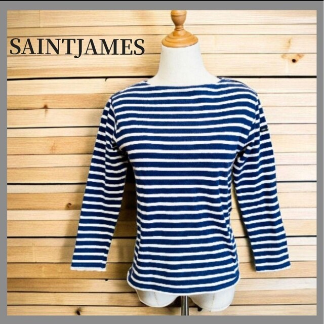 SAINT JAMES(セントジェームス)のSAINTJAMES セントジェームス バスクシャツ コットン100 ボーダー レディースのトップス(その他)の商品写真