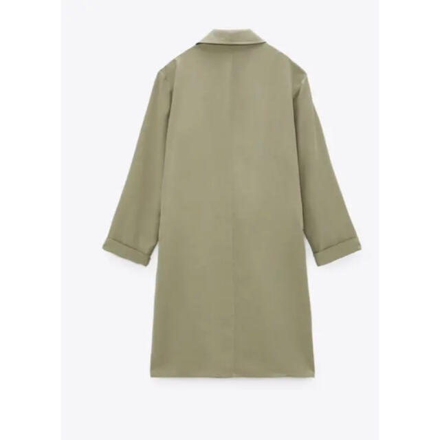 新品未使用品 ZARA⭐️フルイド地トレンチコート ライトカーキ 新品未使用品 ZARA⭐️フルイド地トレンチコート ライトカーキ