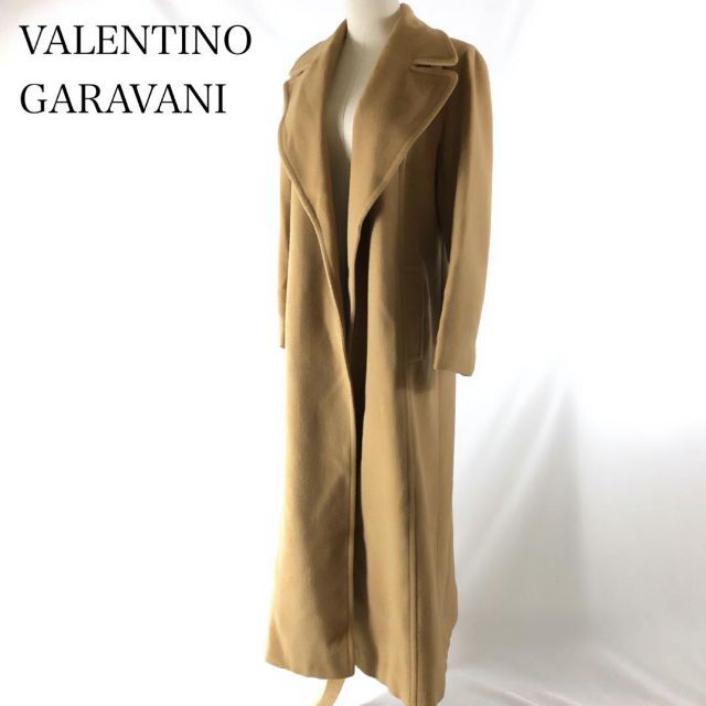 valentino garavani(ヴァレンティノガラヴァーニ)の専用VALENTINO GARAVANI ロング ガウンコート ベージュ レディースのジャケット/アウター(ロングコート)の商品写真