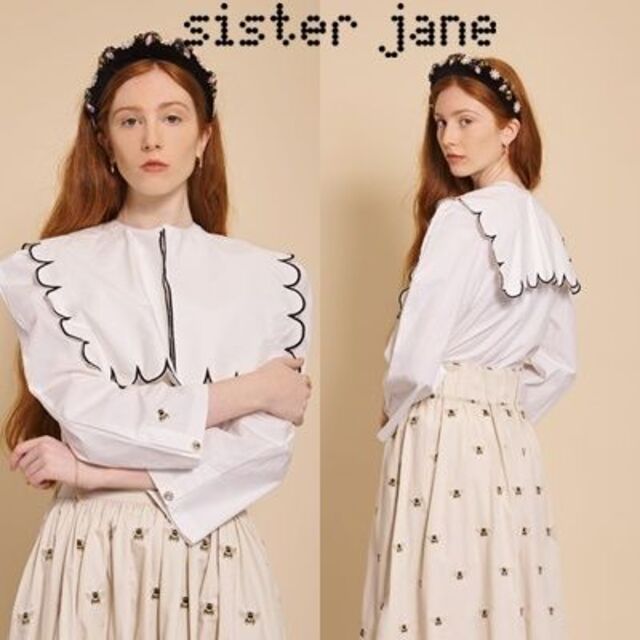 Sister Jane 刺しゅうカラーブラウス