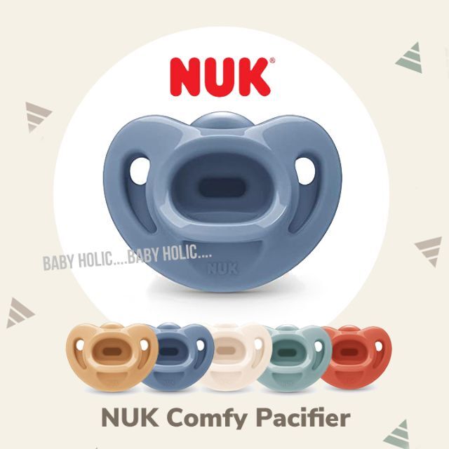 Pigeon(ピジョン)の【海外限定】NUK 歯列矯正 おしゃぶり ブルー 6-18ヶ月用 キッズ/ベビー/マタニティの授乳/お食事用品(その他)の商品写真