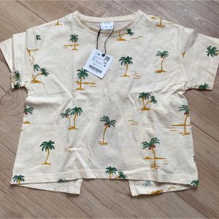 ザラ(ZARA)のZARA 新品　ザラ　半袖　Tシャツ　キッズ　女の子　ヤシの木　新品　130(Tシャツ/カットソー)