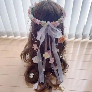 花かんむり♡優しいパステル♡オレンジ♡黄色♡ピンク(その他)