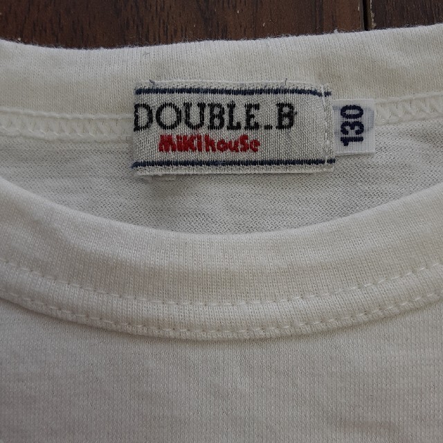 DOUBLE.B(ダブルビー)のNo.179 DOUBLE.B 半袖 ティーシャツ 2点セット サイズ130 キッズ/ベビー/マタニティのキッズ服女の子用(90cm~)(Tシャツ/カットソー)の商品写真