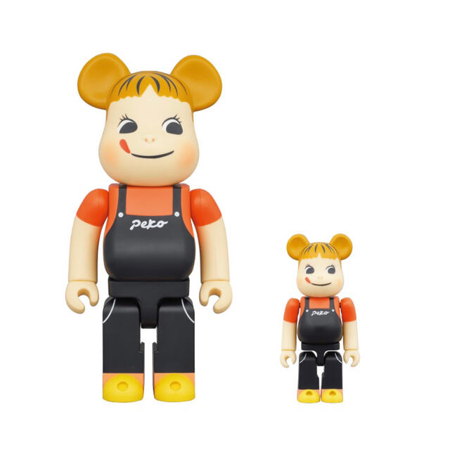 不二家(フジヤ)のBE＠RBRICK ペコちゃん コーヒーミルキー 100％ & 400％ エンタメ/ホビーのフィギュア(その他)の商品写真