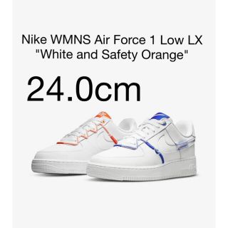 ナイキ(NIKE)のNIKE AirForce1 White and Safety Orange(スニーカー)