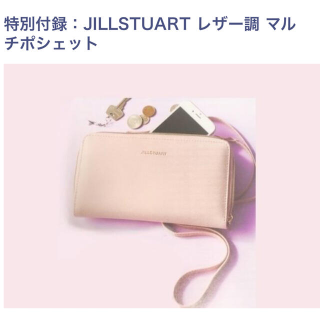 JILLSTUART(ジルスチュアート)のゼクシィ2022年 3月号 付録　ジルスチュアート  レザー調マルチポシェット レディースのバッグ(ショルダーバッグ)の商品写真