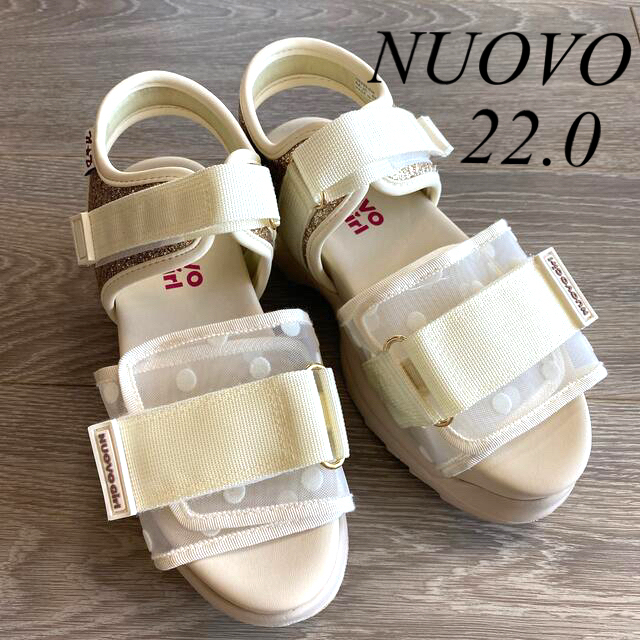 Nuovo(ヌォーボ)のNUOVO Girl22㎝ キッズ/ベビー/マタニティのキッズ靴/シューズ(15cm~)(サンダル)の商品写真