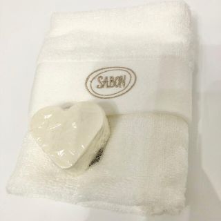 サボン(SABON)のSABON フェイスタオル　ハンドソープ　セット(タオル/バス用品)